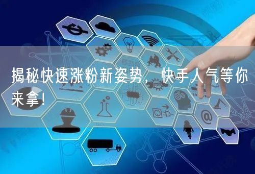 揭秘快速涨粉新姿势，快手人气等你来拿！