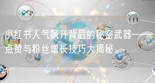 小红书人气飙升背后的秘密武器——点赞与粉丝增长技巧大揭秘。